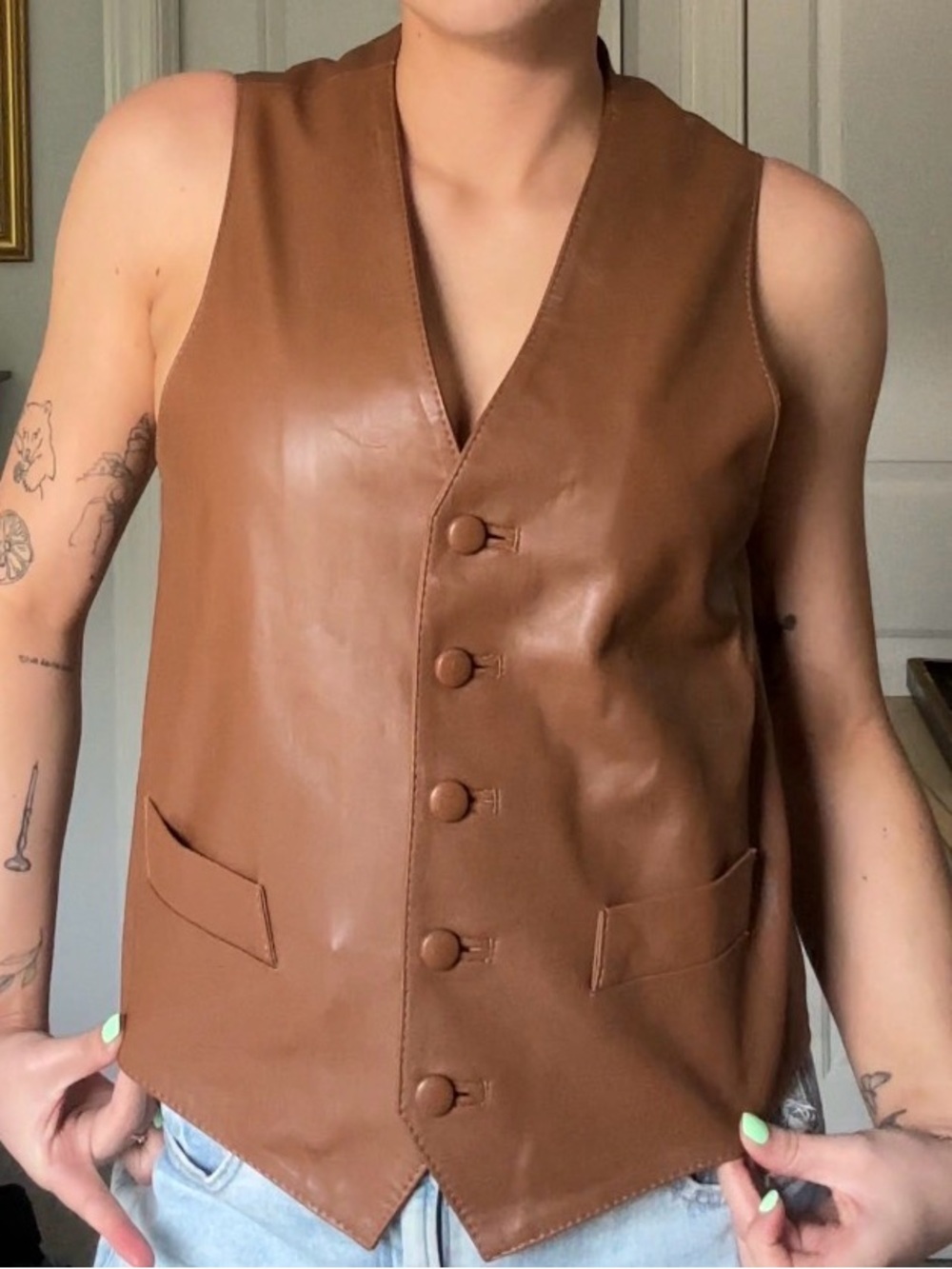 Argentinian Authentic Leather Vest